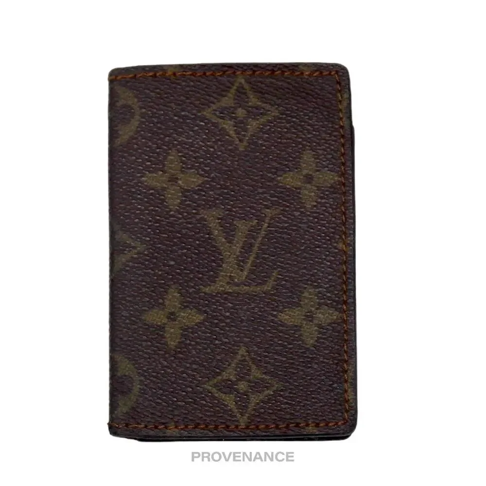 🔴 Louis Vuitton Pocket Organizer Card Wallet  - Monogram Small 